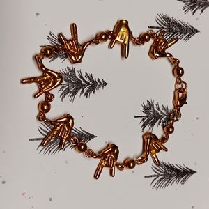 Linked i love you bracelet